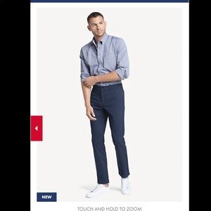 Tommy Hilfiger Navy Blue Slim Fit Chinos